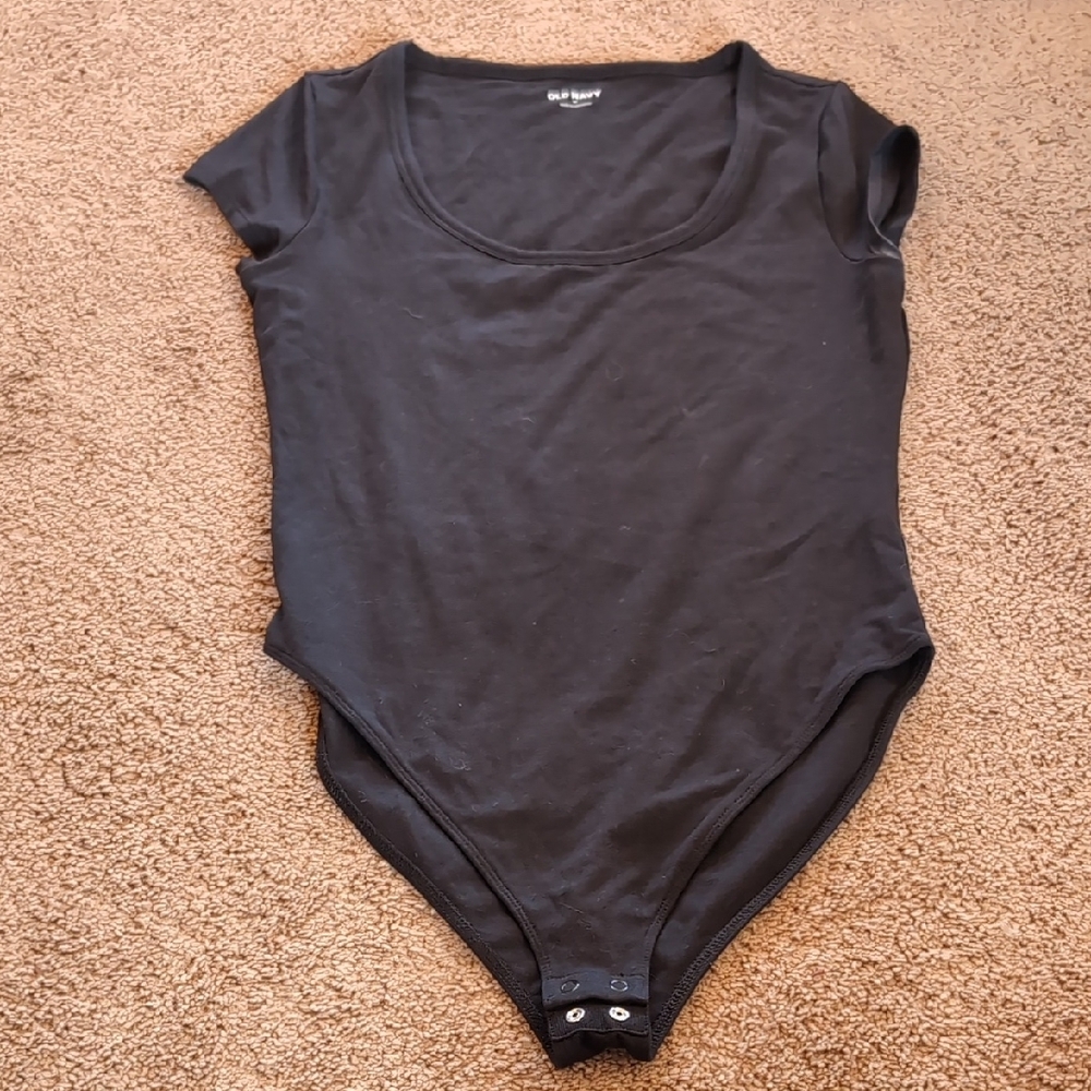 Black Short Sleeve Bodysuit